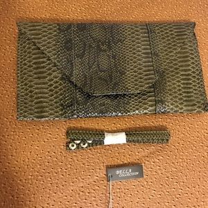 Brand New Olive Green Clutch